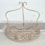 White Metal Wall Hanging Basket White Metal Wall Hanging Basket