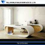 white office desk for CEO TW-OFTB-0041