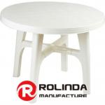 White Round Folding Plastic Table RP_246