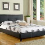 white sewing leather bed LF-113