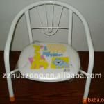 White steel tube baby chair with cartoon pattern QH-CD1001