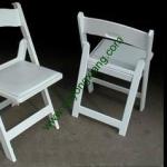 White Wood Folding Padded Chair WF-002