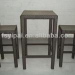 Wicker Rattan Aluminium Bar Pub furniture Table Chairs YPS036