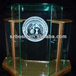 Wing Style and Glass Colored Acrylic Lectern SL-059