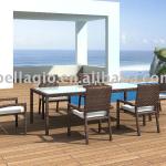 With frosted tempered glass rattan furniture BR3004-k