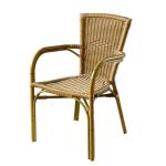 Wonder Bistro Cheap outdoor Patio Cane Satckabe Single Bamboo arm Chair AR-A59