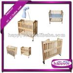 wood foldable baby crib 802A 802A