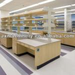 wood furniture in lab, laboratory equipment, work benches CLASS-A