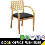 Wood Guest Chair With Wood Criss-cross Back&amp;high Gloss GME-94 MPL