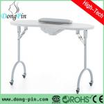 wood top folding nail table for beauty salon DP-3416 folding nail table