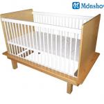 Wooden baby crib, hot sale, safe, comfortable, Zhejiang, China MXQT-012