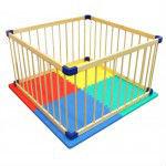 Wooden baby playpens MK-YEWL-01