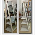 wooden beveled mirror stand jewelry mirror stand A6#