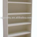 Wooden Bookcase_five tiers MDF WHITE FG3858