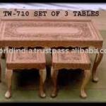 WOODEN CARVED TABLE TW-710