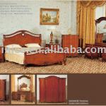 Wooden classcial red colour bedroom set, MOQ:1SET(B10125) B10125