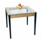 Wooden coffee table withglass table top /high quality wood side table ST-2013-04 ST-2013-04