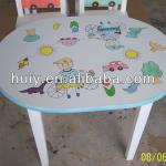 wooden colorful children table and chair HY-13080506