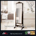 Wooden full-length mirrorred jewellery armoire JWPE-130312