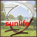 wooden hammock stand with shelter SLF-C1003