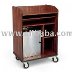 Wooden Hotel Mobile Pantry / Cart / Trolley R9650