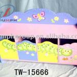 Wooden Kids Wooden storage bench TW-15666