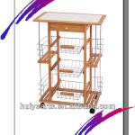 Wooden kitchen trolley HYZSD-PC36