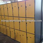 Wooden locker with metal frame, school locker, library locker LK1001