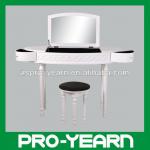 Wooden Mirrored Dresser with Rotatable Drawer and Stool PY-8087