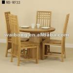 Wooden modern 5-Piece Dining Set WB-WF33