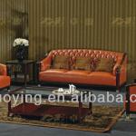 Wooden new classic leather sofa set ZOE01-B# ZOE01-B