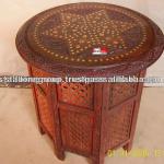 WOODEN OCTANGLE TABLE SSW4258