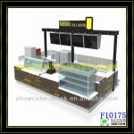 Wooden service food kiosk juice bar for sale shopping mall F10175