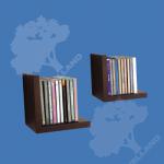 wooden shelf, wooden cd rack, wooden display racks WSV214-062