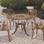 Wrought iron garden table and chairs F4366