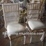 wrought iron leg and leather tiffany dining chair JR-062