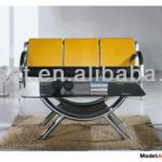 Yellow and black leather office sofa furniture A13 A13