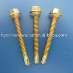 Yellow Zinc Plated Self Drilling Screw BWG