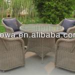 YHA020 GARDEN ROUND RATTAN TABLES AND CHAIRS PATIO FURNITURE YHA020