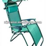 Zero Gravity Beach Lounge Chair as Recliner with beach umbrella Prs-3035 with canopy