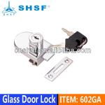 Zinc-alloy Chrome-plated Glass Door Lock for Bathroom Door 602GA 602GA