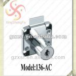 zinc alloy desk drawer lock 136-AC 136-AC